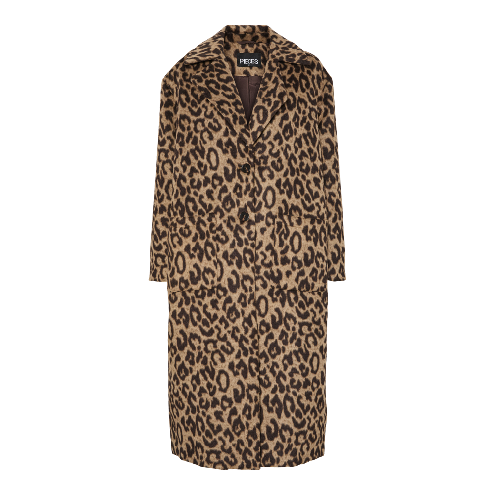 Pieces Jili Leo Longline Coat